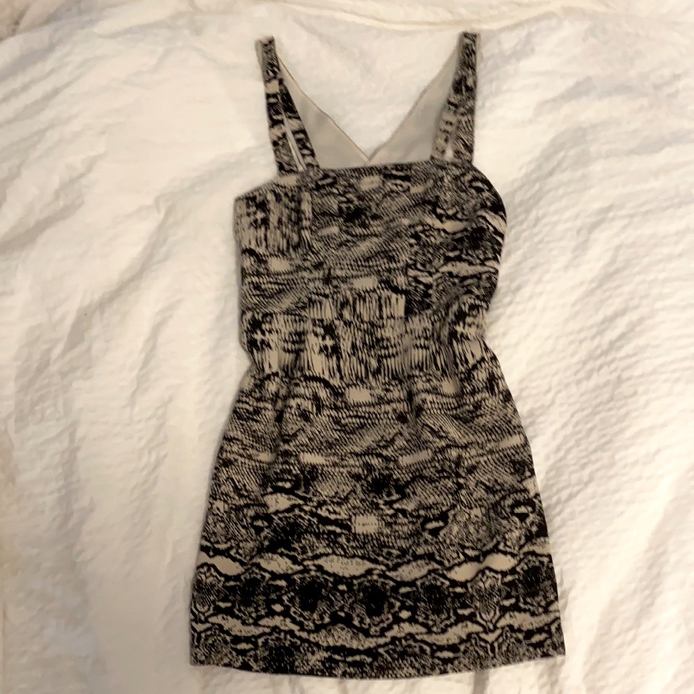 Snake print cocktail dress